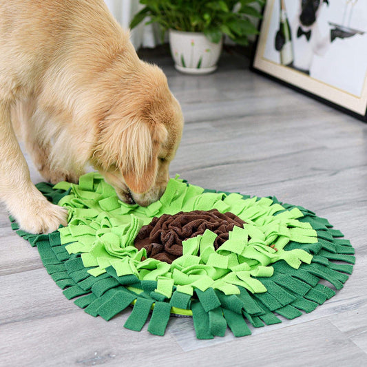 Fleece snuffle mat for dogs