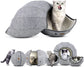 Foldable felt cat tunnel and cave bed