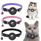 Reflective pet collar with AirTag holder