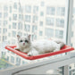 Window-mounted cat hammock, alternate view