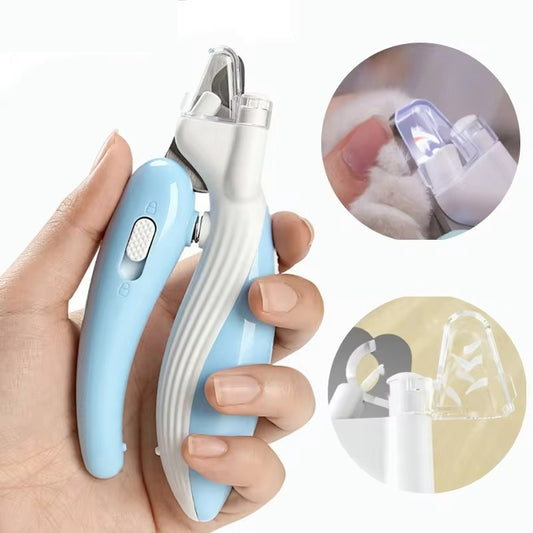 Pet nail clippers with LED light